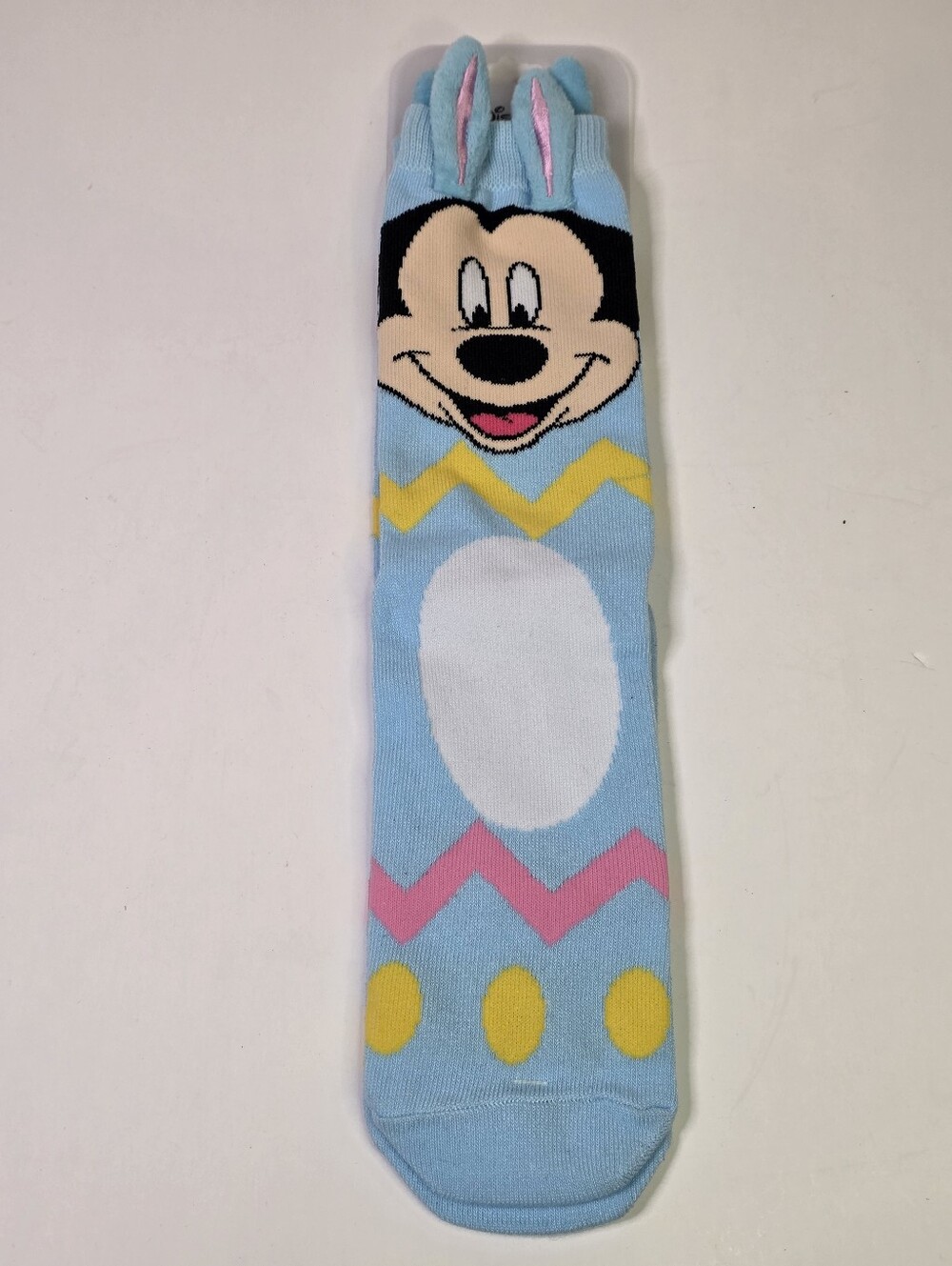 Brand New Disney Parks Mickey Mouse Bunny 3D Ears Easter Socks Adult Unisex